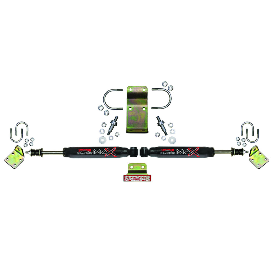 Steering Stabilizer Dual Kit Black  Dual Kit Incl. Steering Dampers Mounting Brackets Hardware Boots Sold Separately Skyjacker