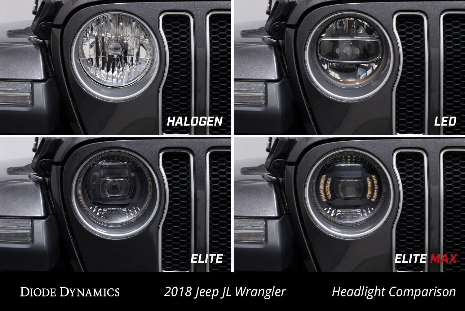 Elite Led Headlights For 2018+ JL 20+ JT - Offroad Outfitters