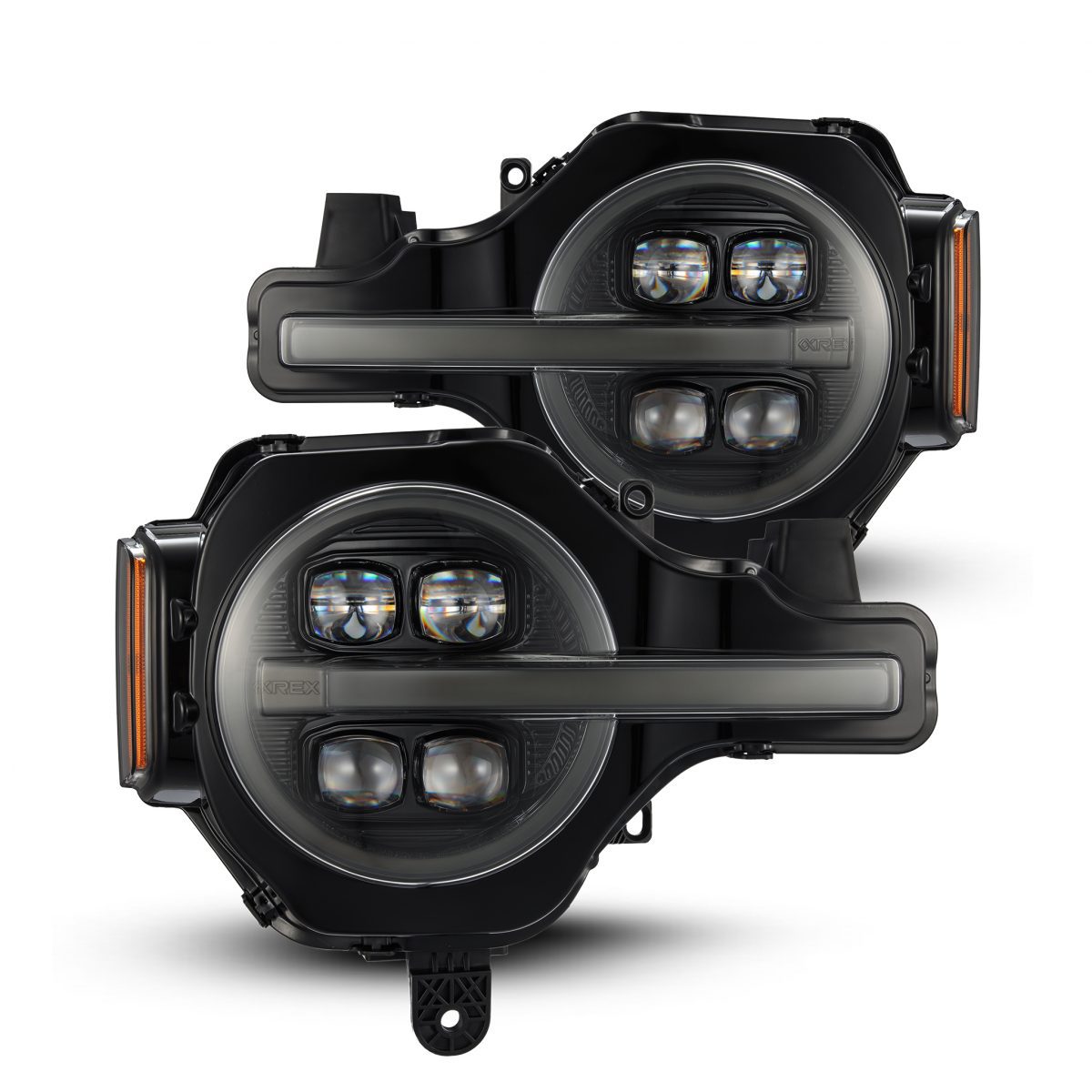 21-23 Ford Bronco /22-23 Ford Bronco Raptor NOVA-Series LED Projector Headlights Alpha-black - Offroad Outfitters