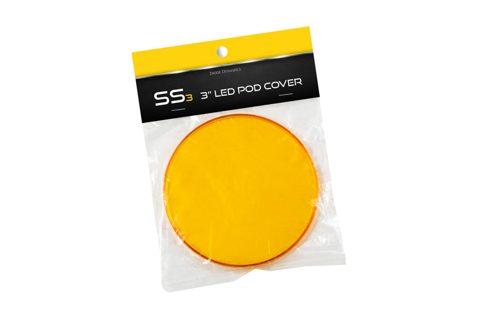 SS3 LED Pod Cover Round Yellow
