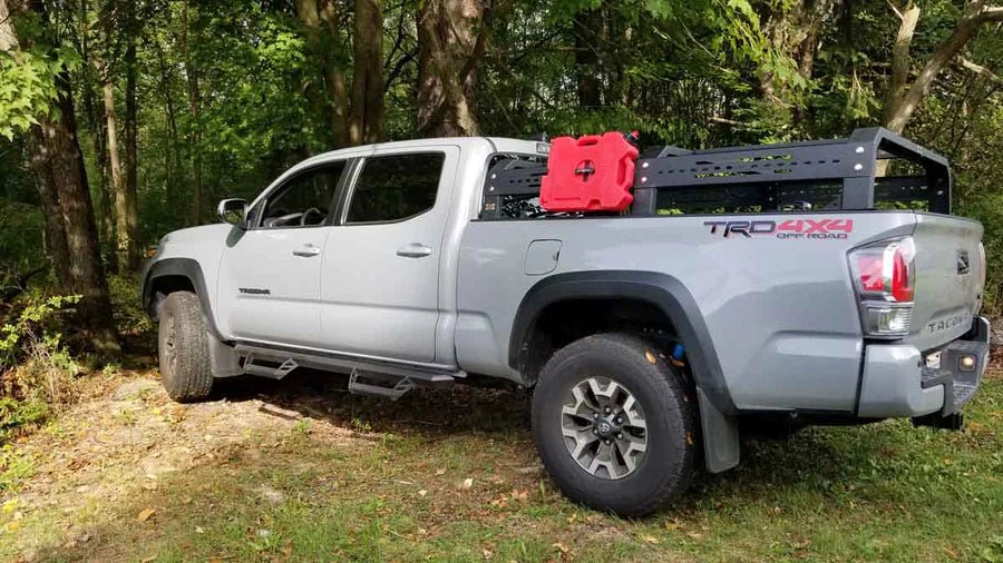 Tacoma Tackle Rack For 16- Pres Toyota Tacoma Long Bed Rack 74 Inch Fishbone - Offroad Outfitters
