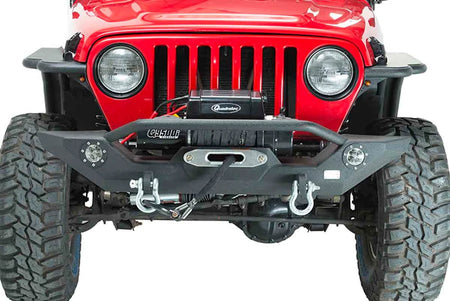 Fishbone Offroad 1987-2006 Jeep Wrangler YJ, TJ & LJ Front Winch Bumper with LED's - Offroad Outfitters
