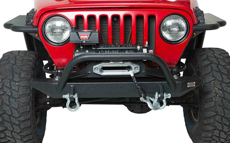 Fishbone Offroad 1997-2006 Jeep Wrangler TJ & LJ Piranha Front Bumper with Winch Guard - Offroad Outfitters
