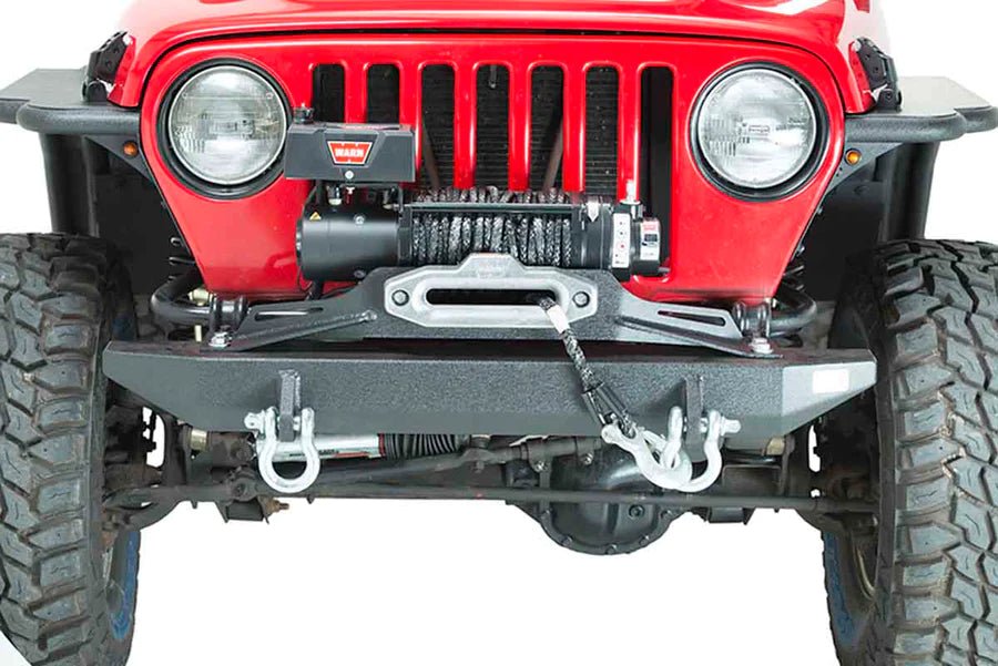 Fishbone Offroad 1997-2006 Jeep Wrangler TJ & LJ Raised Winch Plate for Piranha Series Bumpers - Offroad Outfitters
