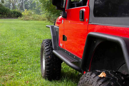 Fishbone Offroad 1997-2006 Jeep Wrangler TJ & LJ Rock Slider with Tube Step - Offroad Outfitters