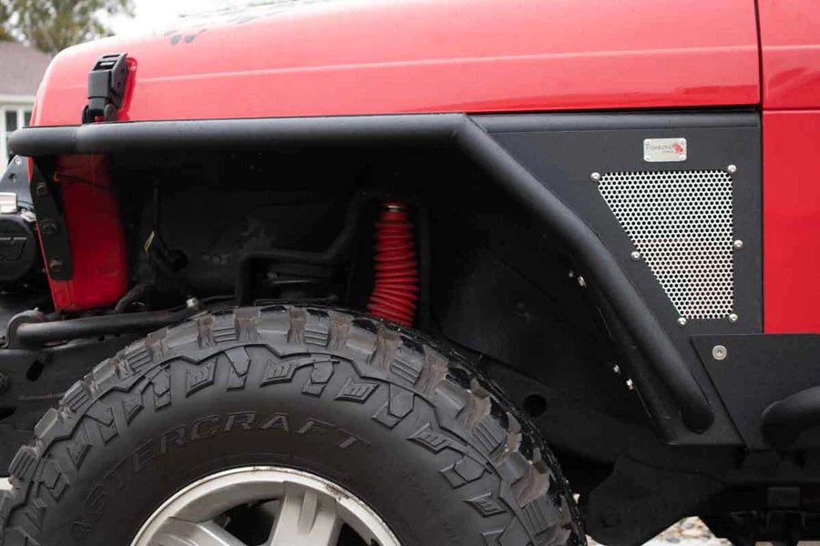 Fishbone Offroad 1997-2006 Jeep Wrangler TJ &  LJ Front Tube Fenders with Hex-Mesh Panels - Offroad Outfitters