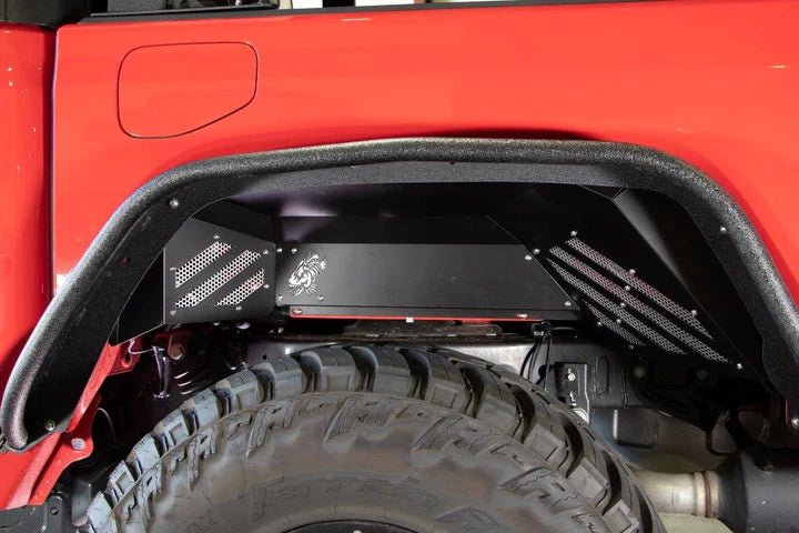 Jeep Gladiator Inner Fenders Rear Raw Aluminum For 20+ Gladiator Fishbone Offroad - Offroad Outfitters