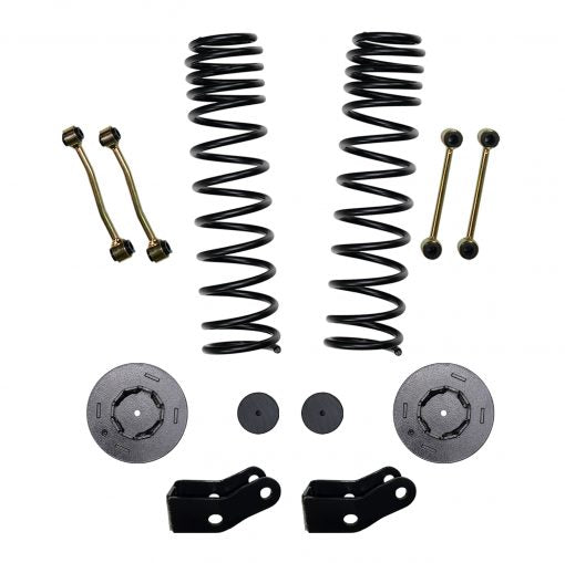 2.5 Inch Front Dual Rate Long Travel Coil Spring Lift Kit with Rear Metal Coil Spring Spacers and Shock Extensions 2020-2022 Jeep Gladiator JT Rubicon Skyjacker