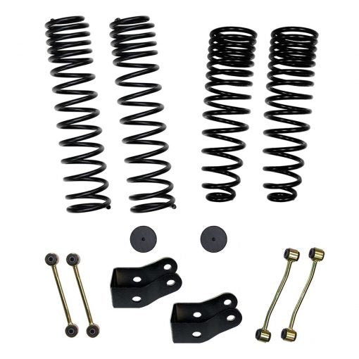 2.5 Inch Dual Rate Long Travel Coil Spring Lift Kit with Shock Extensions 2020-2022 Jeep Gladiator JT Rubicon Skyjacker