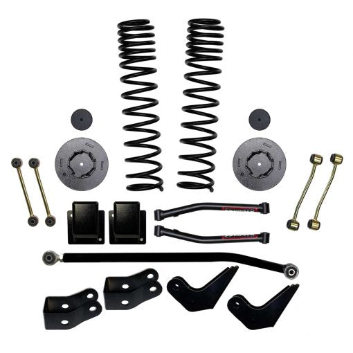 3.5 Inch Front Dual Rate Long Travel Coil Spring Lift Kit with Rear Metal Coil Spring Spacers and Shock Extensions 2020-2022 Jeep Gladiator JT Non-Rubicon Skyjacker