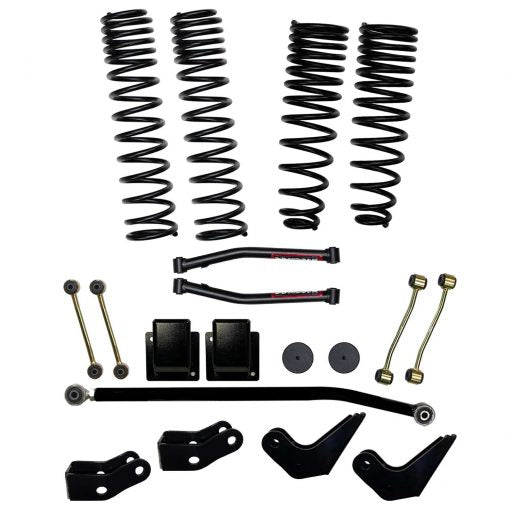 3.5 Inch Dual Rate Long Travel Coil Spring Lift Kit with Shock Extensions 2020-2022 Jeep Gladiator JT Rubicon Skyjacker