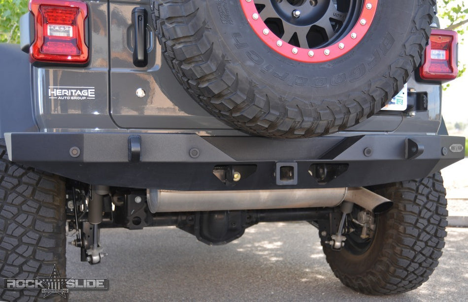 Jeep JL Full Rear Bumper For 18-Pres Wrangler JL No Tire Carrier Rigid Series Rock Slide Engineering