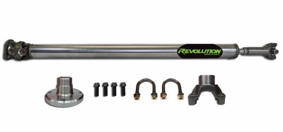 JT Rear 1-Piece 1350 CV Driveshaft Sport with Pinion Yoke Revolution Gear and Axle - Offroad Outfitters