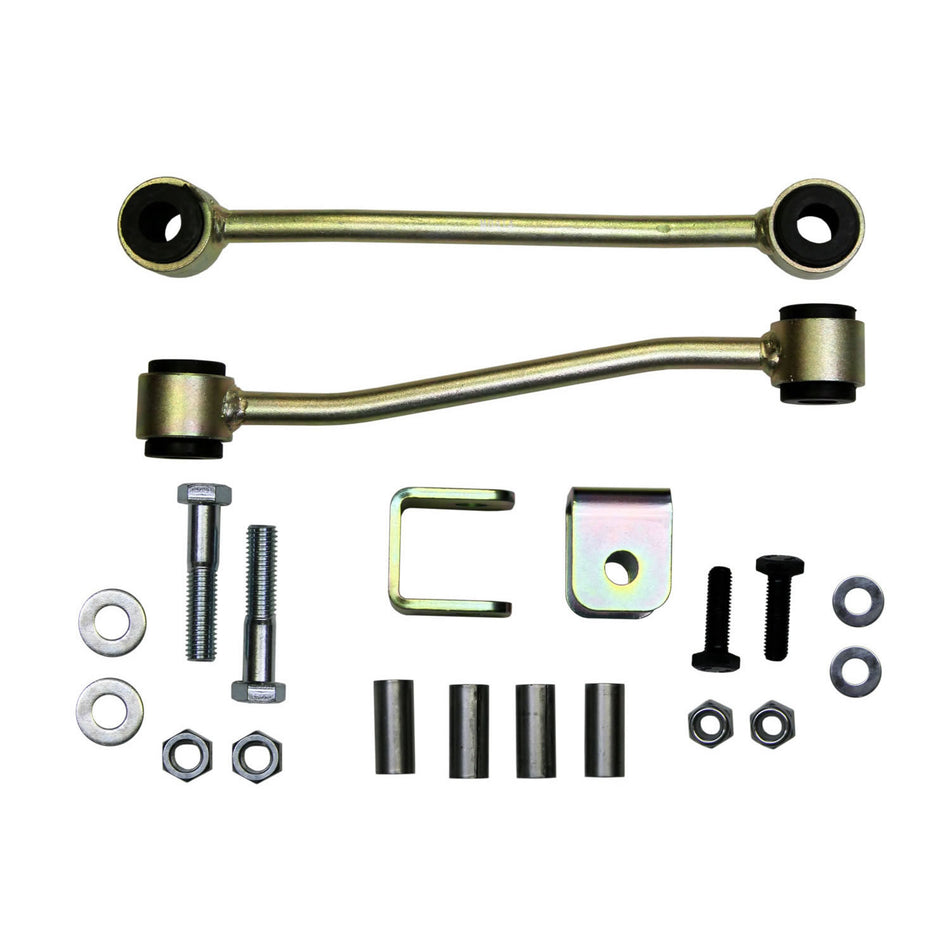 Sway Bar Extended End Links Front Lift Height 4 Inch Black Rubber Bushings 97-06 Jeep Wrangler 97-06 Jeep TJ Skyjacker