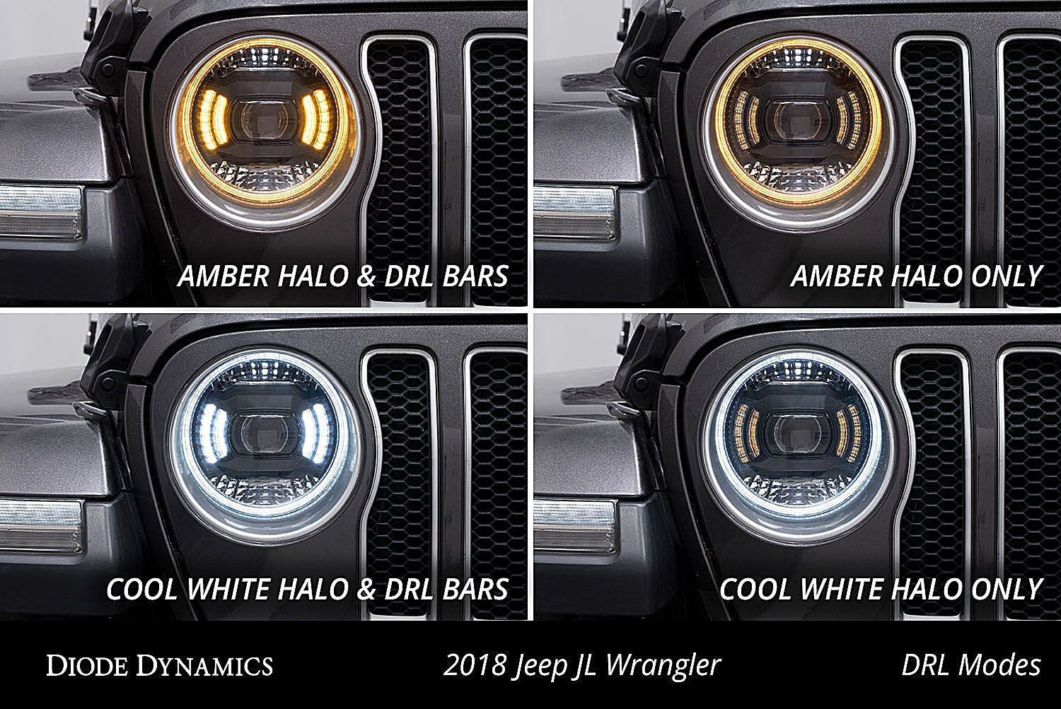 Diode Dynamics Elite Max LED Headlights for 18-22 Jeep Wrangler JL and Gladiator JT - Offroad Outfitters