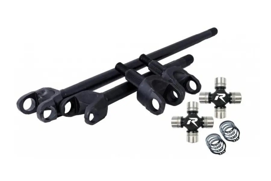 JK Dana 30 4340 Chromoly Front Axle Kit Larger 1350 Style HD Chromoly U-Joints Revolution Gear and Axle - Offroad Outfitters
